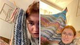 A TikToker spent weeks making a crochet blanket for their girlfriend for Valentine's Day only to get dumped — followers blamed the 'crochet curse'