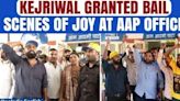 AAP Supporters Celebrate Delhi CM Arvind Kejriwal's Interim Bail Outside Party Office |Oneindia News