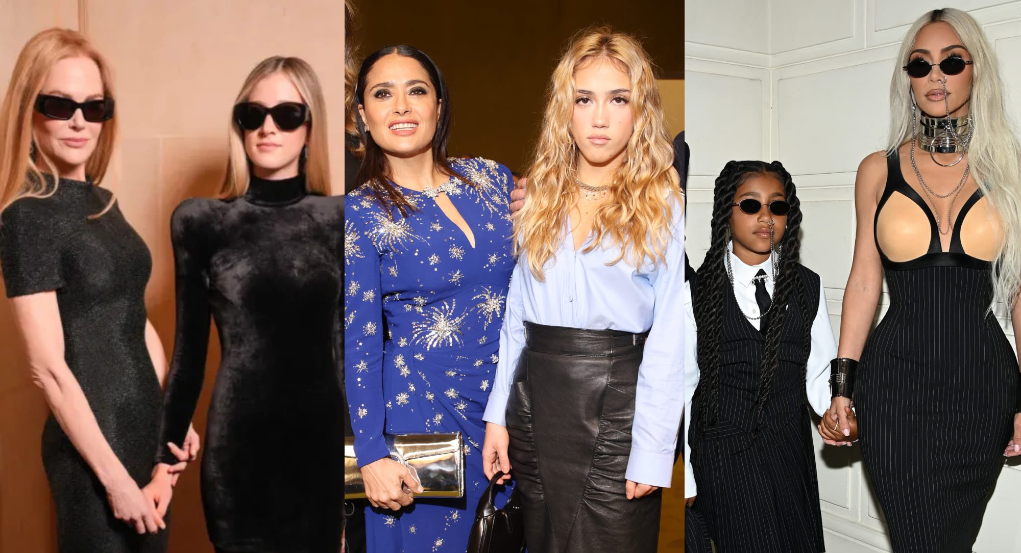 ...Fashion Week Front Rows Through the Years: From Queen Elizabeth and Princess Margaret to Salma Hayek and Valentina Pinault