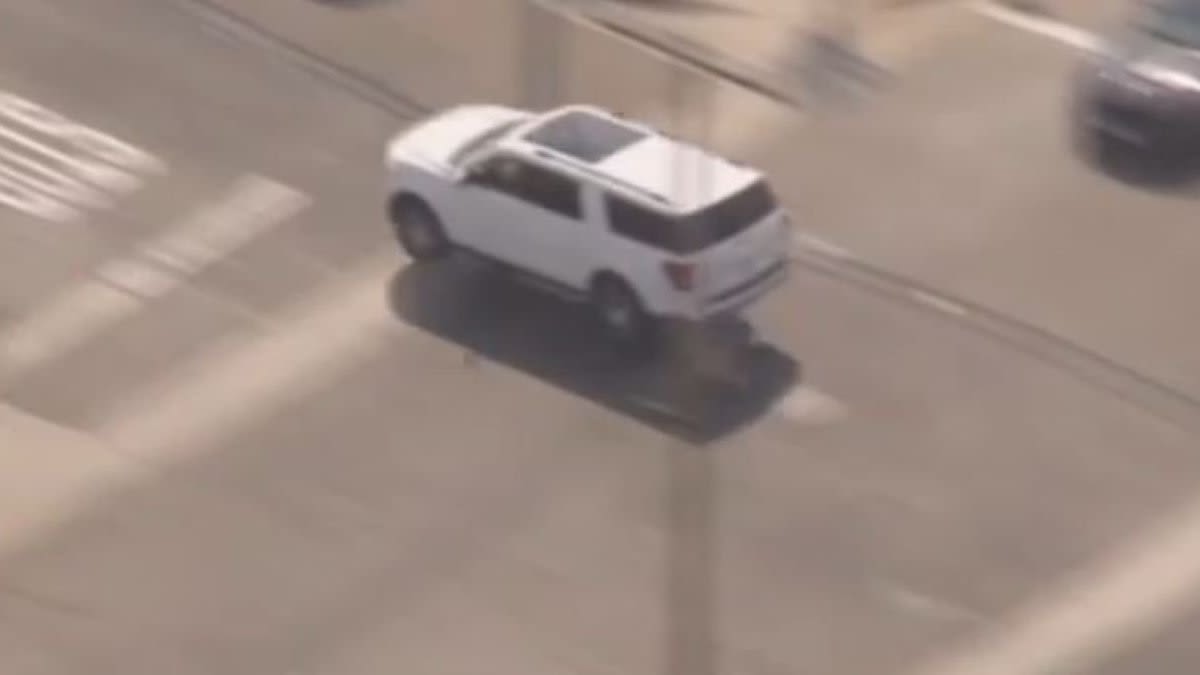 Watch: SUV goes airborne in chase through 3 Southern California counties