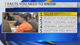 KRQE Newsfeed: Man sentenced, Ruidoso evacuations, More rain ahead, Opening arguments, Adoption fees waived