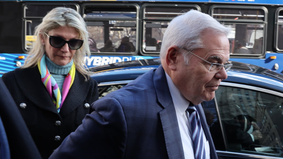 Sen. Bob Menendez's wife, Nadine, is excused from court after cancer surgery