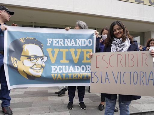 Familiares y cercanos al asesinado candidato presidencial Fernando Villavicencio continuarán con plantones para exigir justicia, celeridad y no impunidad en este crimen