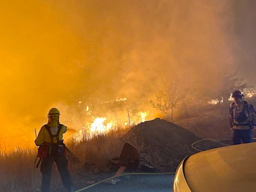 Oregon fire grows large enough to create its own weather as firefighters scramble to battle Western blazes