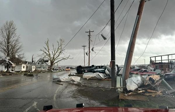 Violent, wedge-shaped tornado slams rural communities in Iowa