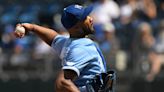 Kansas City Royals’ Amir Garrett reacts to MLB suspension and recent success on the mound