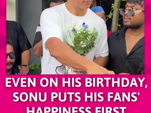 Sonu Sood's Heartwarming Act For An Elderly Fan Will Bring Tears To Your Eyes! | Entertainment - Times of India Videos