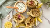 Air Fryer Artichokes With Garlic Dip Recipe