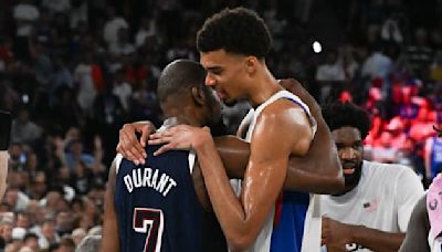 JO 2024 (basket): Sur RMC, Wembanyama révèle ce qu’il a dit à Kevin Durant après la finale