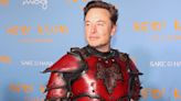 ...Musk Mocked for Claiming Christianity Is Under Attack While Wearing Baphomet Armor With Upside Down Crosses in His Profile...