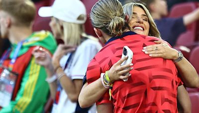 WAGS celebrate England's Euros semi-final win