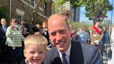 Stroke of luck leads to Longbenton boy, three, and his parents meeting Prince William