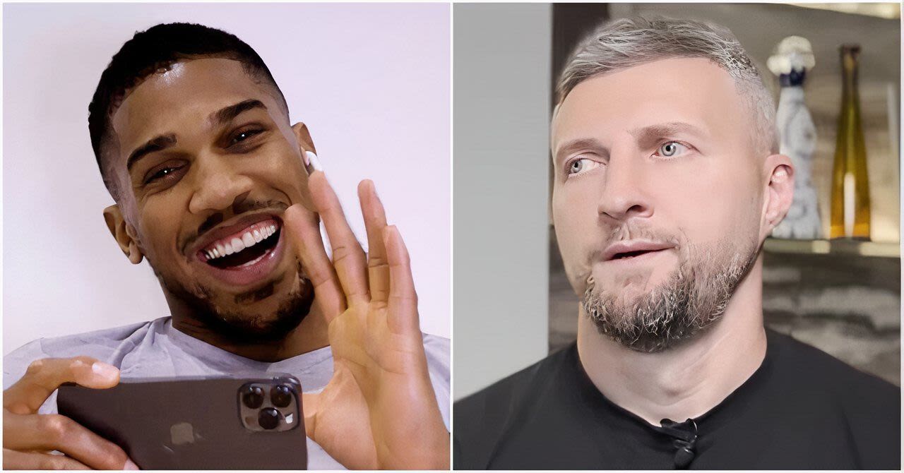 Anthony Joshua's voice note to Carl Froch following public row was just brutal