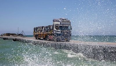 Estados Unidos retiró el muelle flotante que había instalado para facilitar la llegada de ayuda humanitaria a Gaza