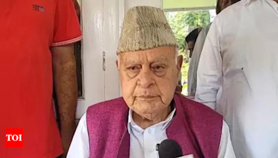 'Few people don't want peace': Farooq Abdullah on terror attacks in J&K | India News - Times of India