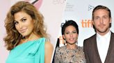 Eva Mendes Wore The Best Shirt Ever To Promote Ryan Gosling's Upcoming "Barbie" Movie