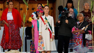 Sheinbaum sworn in as Mexico's first female president, vows 'it's time for women'