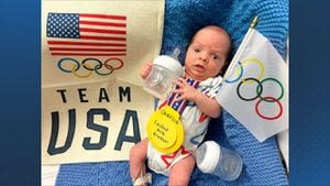 Going for gold: Beverly Hospital dresses babies as Olympic athletes