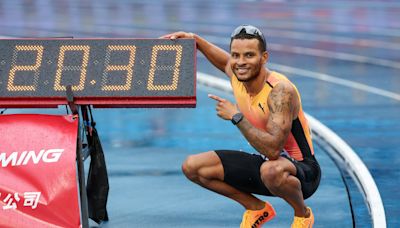 奧運金牌狄葛拉斯輕鬆跑 台灣田徑賽200公尺預賽第1