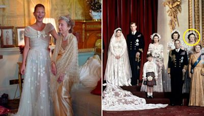 Bridesmaid’s dress from late Queen’s wedding and once worn by Kate Moss up for auction