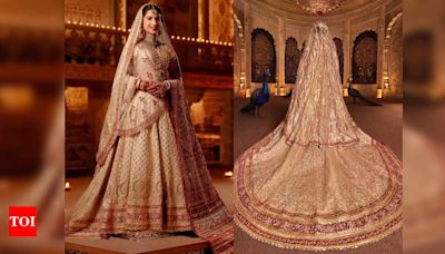 First pictures of Radhika Merchant’s fairytale bridal look by Abu Jani Sandeep Khosla - Times of India