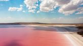 Unusual pink lake a few hours from the UK is near a popular holiday destination