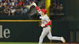 Ohtani gets the win, ties for the MLB HR lead as the Angels beat the Rangers 5-3