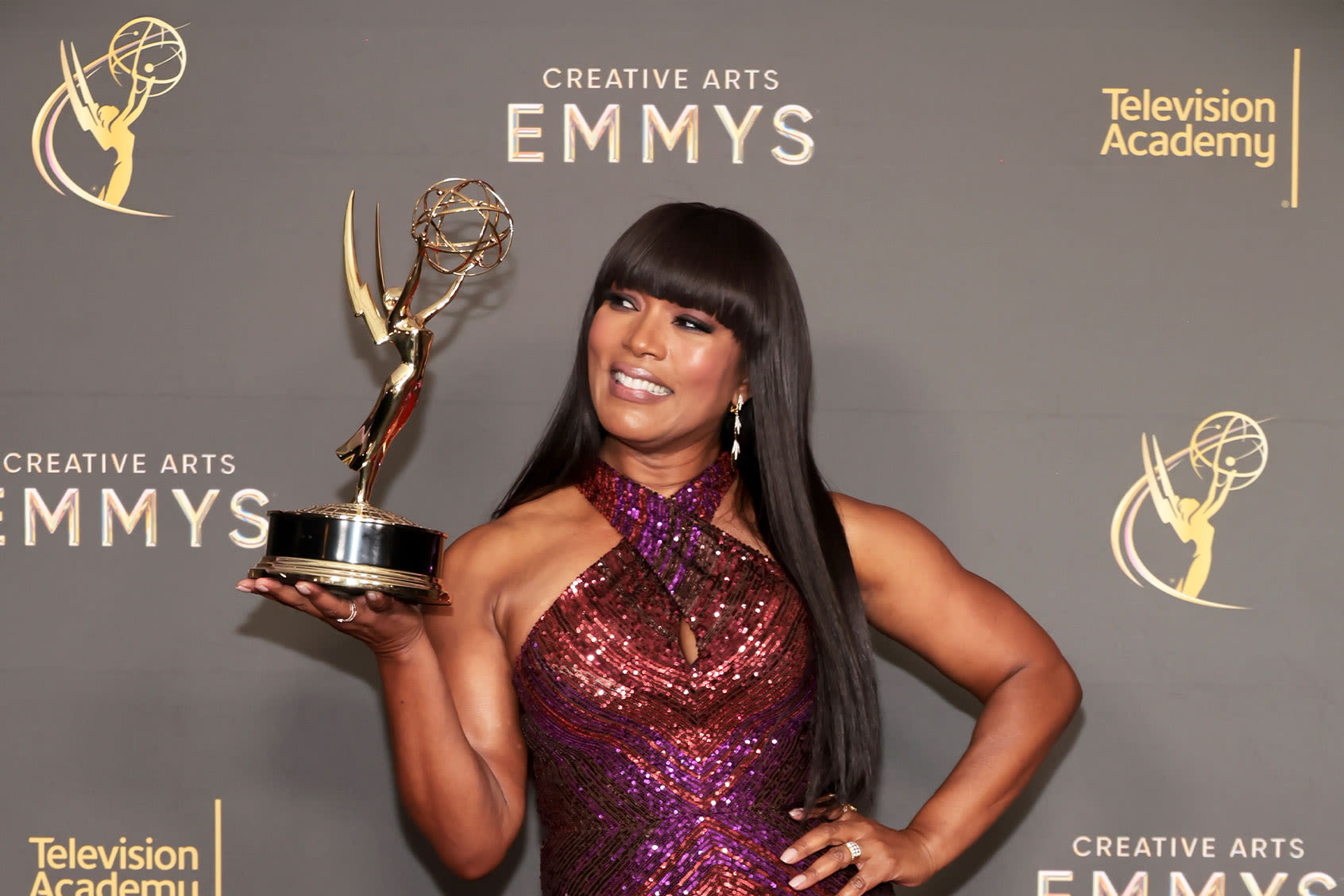 "It feels good . . . really, really good": Angela Bassett wins first Emmy Award