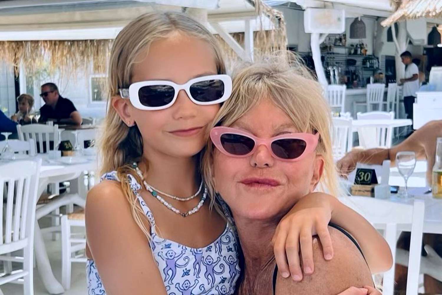 Goldie Hawn Poses with Her Lookalike Granddaughter on Family Vacation: 'Greatest Gift'
