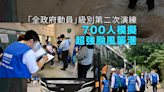 「全政府動員」級別第二次演練 700人模擬超強颱風襲港