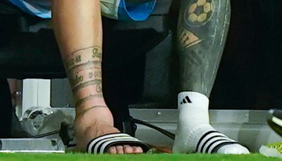 Copa América: así quedó el tobillo de Messi tras salir lesionado en la final contra Colombia