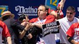 Joey Chestnut 'worried' a year after tangling with protester at hot dog eating contest