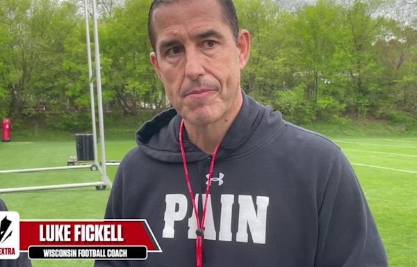 Wisconsin football coach Luke Fickell talks about Badgers freshmen