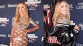 Patrick Mahomes’ Wife Brittany Goes Sheer in Oscar de la Renta Sparkling Minidress at Sports Illustrated Super Bowl 2024 Party