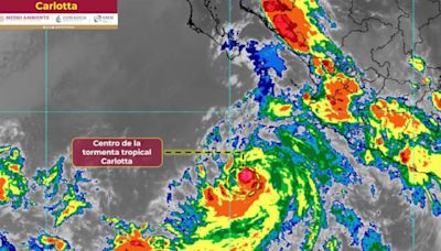 Conagua prevé lluvias intensas en varios estados por "Carlotta"