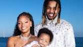 Halle Bailey shows baby son Halo's face for the first time