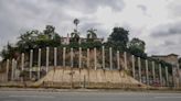 Eagle Rock's 'Pillarhenge' will finally disappear. In its place, a giant boat?