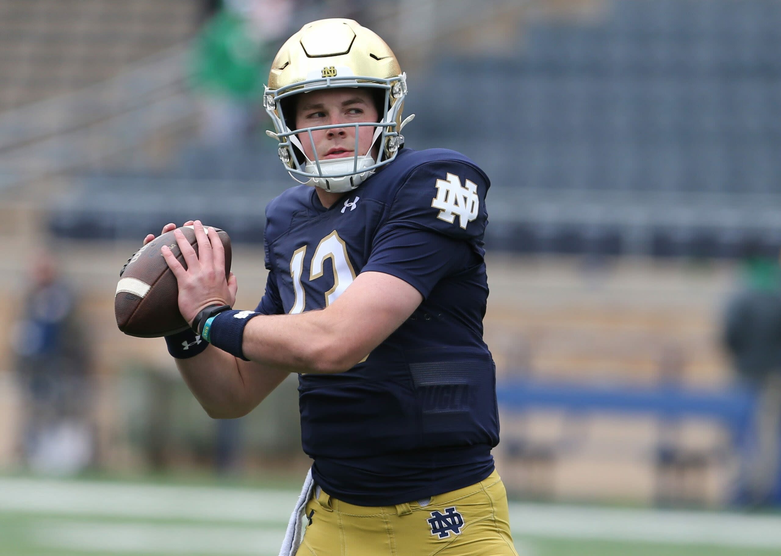 Notre Dame QB Riley Leonard wins Air It Out at Manning Passing Academy