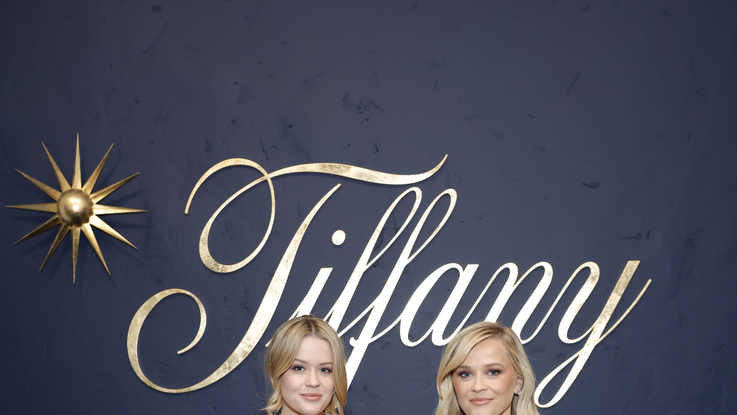 Reese Witherspoon and Daughter Ava Coordinate in Strapless Dresses and Diamonds