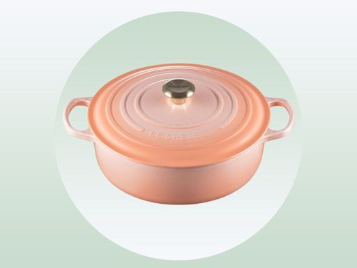 Pssst: You can save 35% on a Le Creuset Dutch oven in the brand new Peche color — just in time for summer