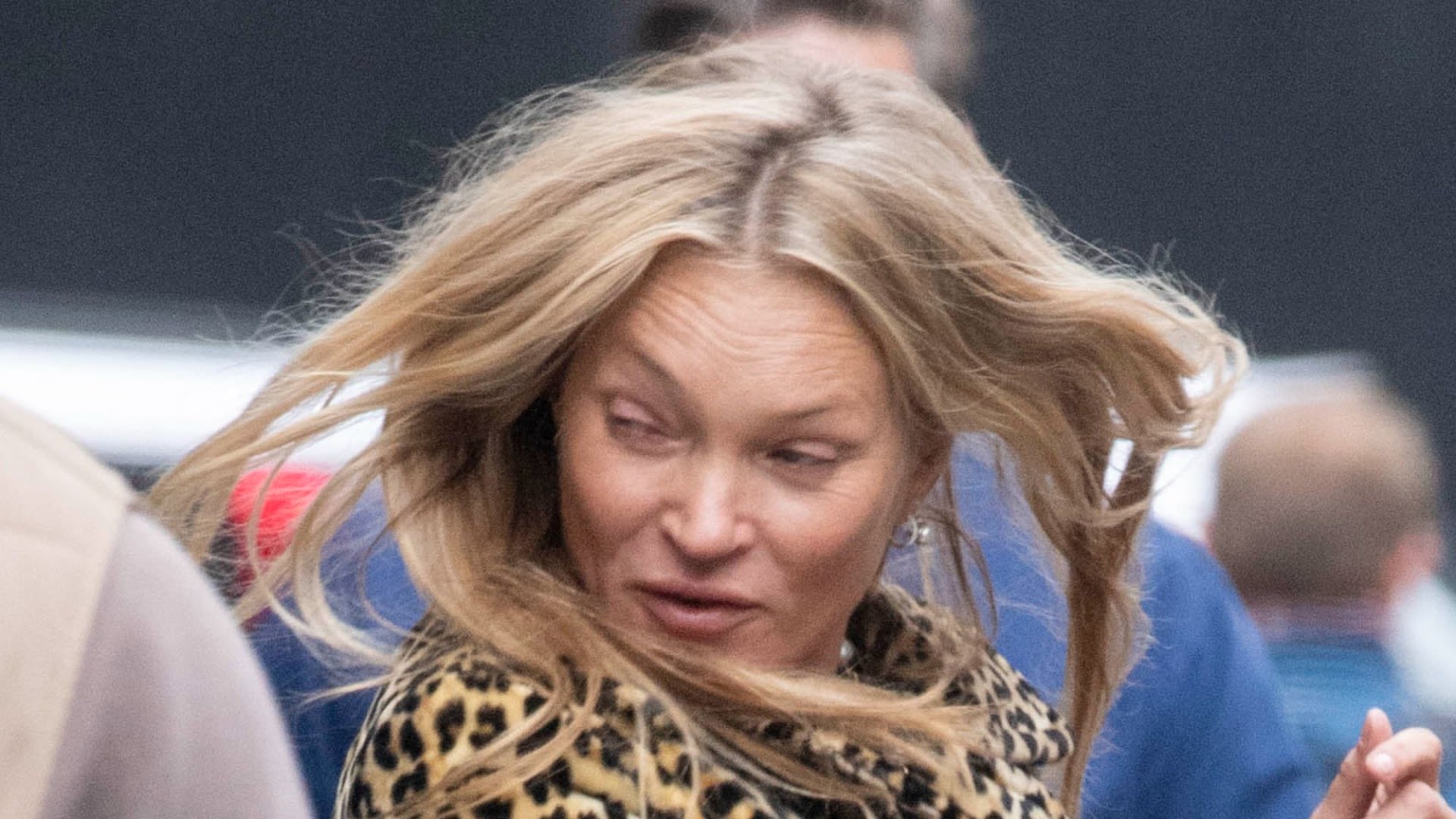 Kate Moss stuns in leopard print after enjoying lunch at posh restaurant