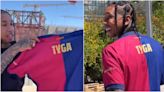 Tyga visitó el Spotify Camp Nou y la Ciutat Esportiva