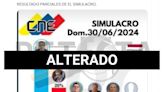 El CNE no publicó resultados preliminares del simulacro electoral presidencial