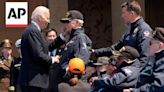 Biden and Emmanuel Macron honor 11 D-Day veterans in Normandy