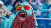 Meet the teal-painted super fan with a sparkly red beard front row at KC Current games