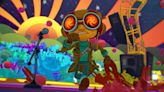 Psychonauts 2 was designed as the "complete opposite" of an FPS, because Tim Schafer wanted players to leave levels in a better condition than they found them