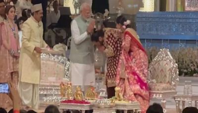 Watch | PM Modi attends Anant Ambani-Radhika Merchant's 'Shubh Aashirwad' ceremony in Mumbai