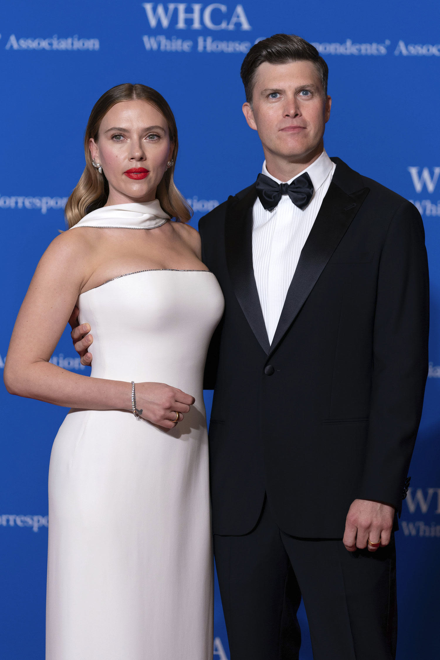 Colin Jost pokes fun at his relationship with wife Scarlett Johansson in White House Correspondents’ Dinner speech