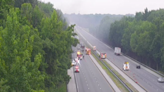 All lanes of Interstate 65 southbound near Sellersburg closed due to semi crash