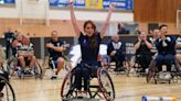Wheelchair rugby ‘natural’ Kate scores conversion in front of World Cup winners